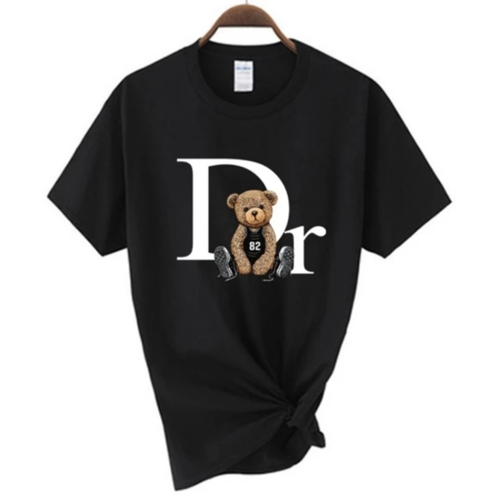 Fashion Brand Cute Bear Print Women T-shirt